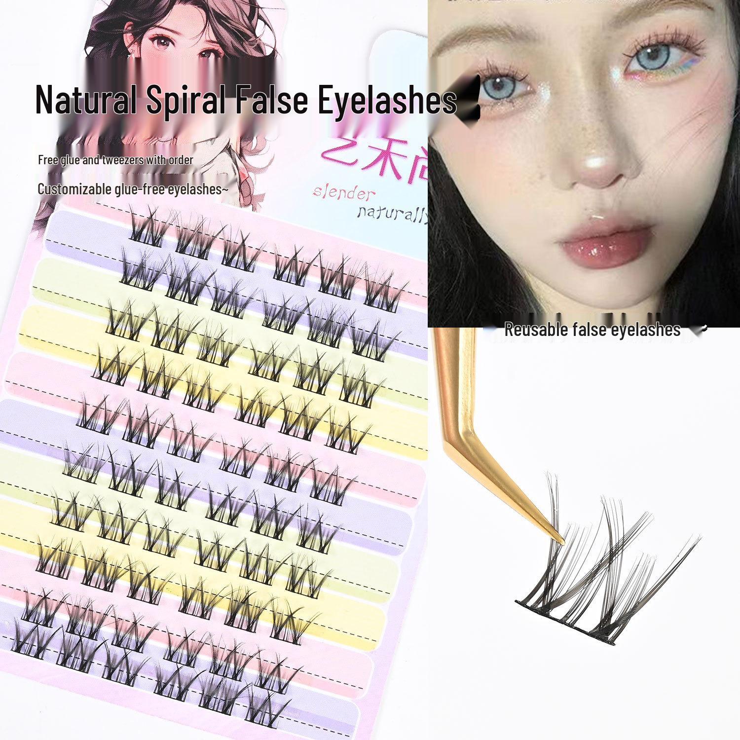 Ace Cat Claw Glue-Free Cluster False Eyelashes - 10 Rows of Natural, Segmented, Large-Capacity Lash Extensions.
Ace Cat Claw Glue-Free Cluster False Eyelashes - 10 Rows of Natural, Segmented, Large-Capacity Lash Extensions.