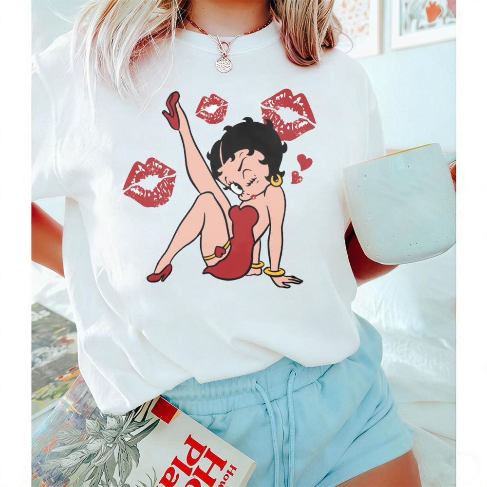 Betty Boop Sexy Style Series Printed TShirt Betty Boop Lover Gift Tee Women Cotton Short Sleeve Classic Cartoon Shirt S
Betty Boop Sexy Style Series Printed TShirt Betty Boop Lover Gift Tee Women Cotton Short Sleeve Classic Cartoon Shirt S