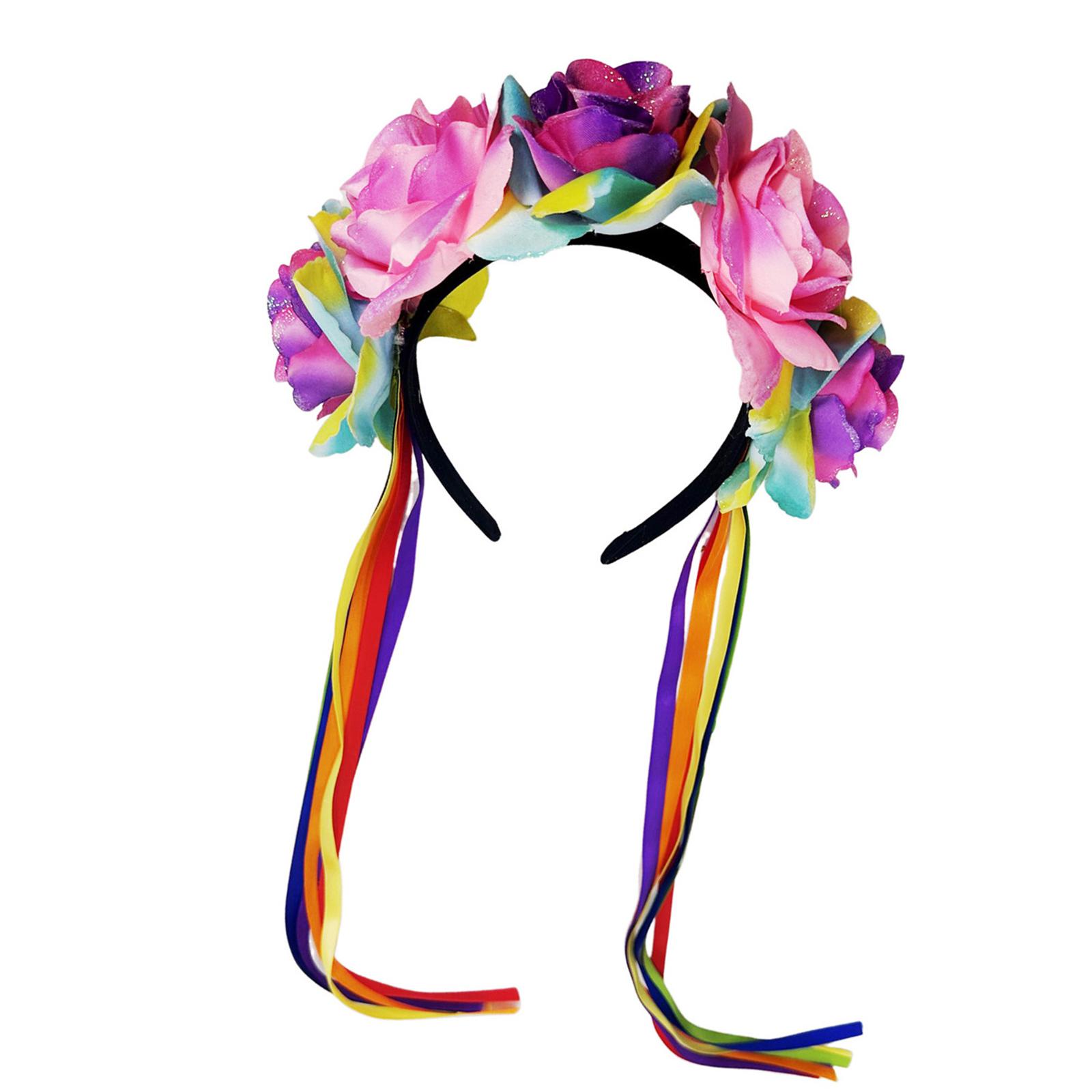 Rainbow Tassels Flower Headwear Party Halloween Bride Headpiece Tassels Bride Hair Hoop for Live Show Role Play A
Rainbow Tassels Flower Headwear Party Halloween Bride Headpiece Tassels Bride Hair Hoop for Live Show Role Play A