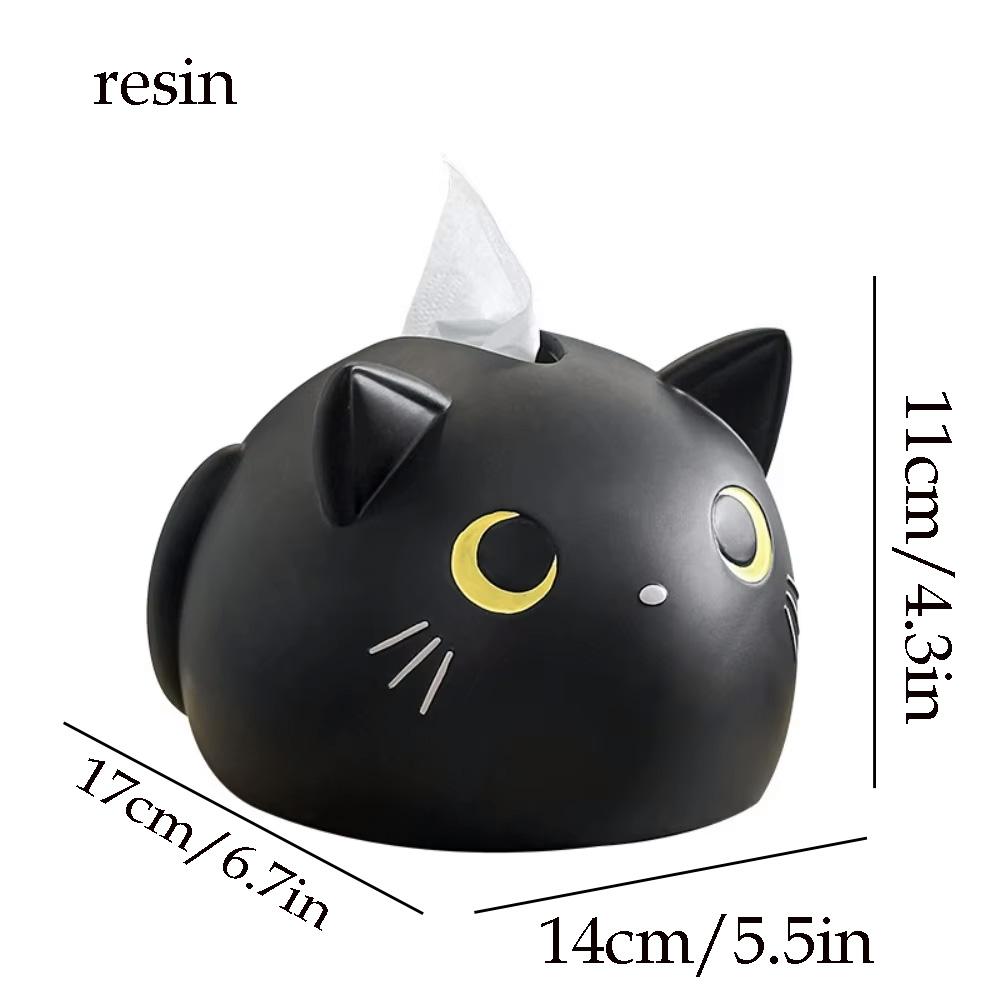 Cute Resin Cartoon Black Cat Tissue Box Holder | Aesthetic Home Decor & Fun Desk Dispenser
Cute Resin Cartoon Black Cat Tissue Box Holder | Aesthetic Home Decor & Fun Desk Dispenser