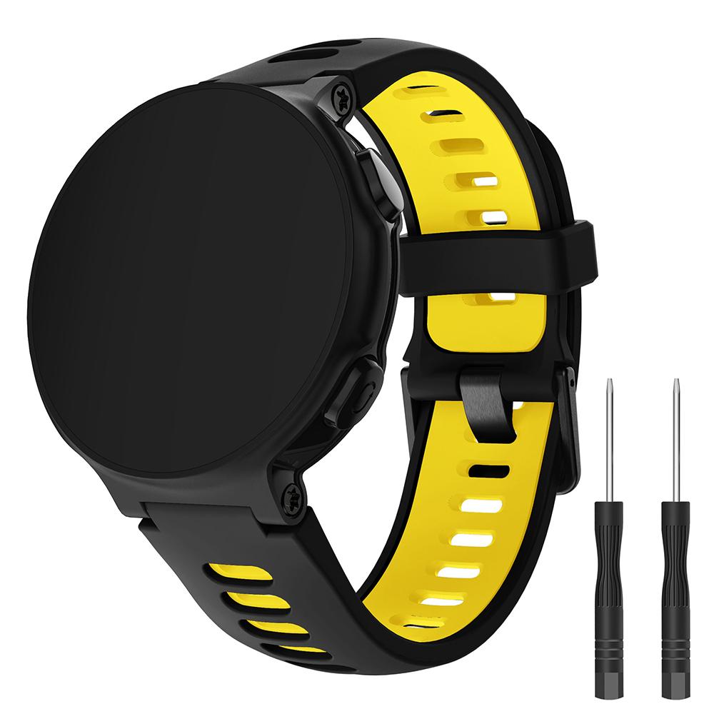 Silicone Watch Band for Garmin Forerunner 735XT 220 230 235 620 630,Dual Color Wrist Strap with Black Buckle Cyan/Black
Silicone Watch Band for Garmin Forerunner 735XT 220 230 235 620 630,Dual Color Wrist Strap with Black Buckle Cyan/Black