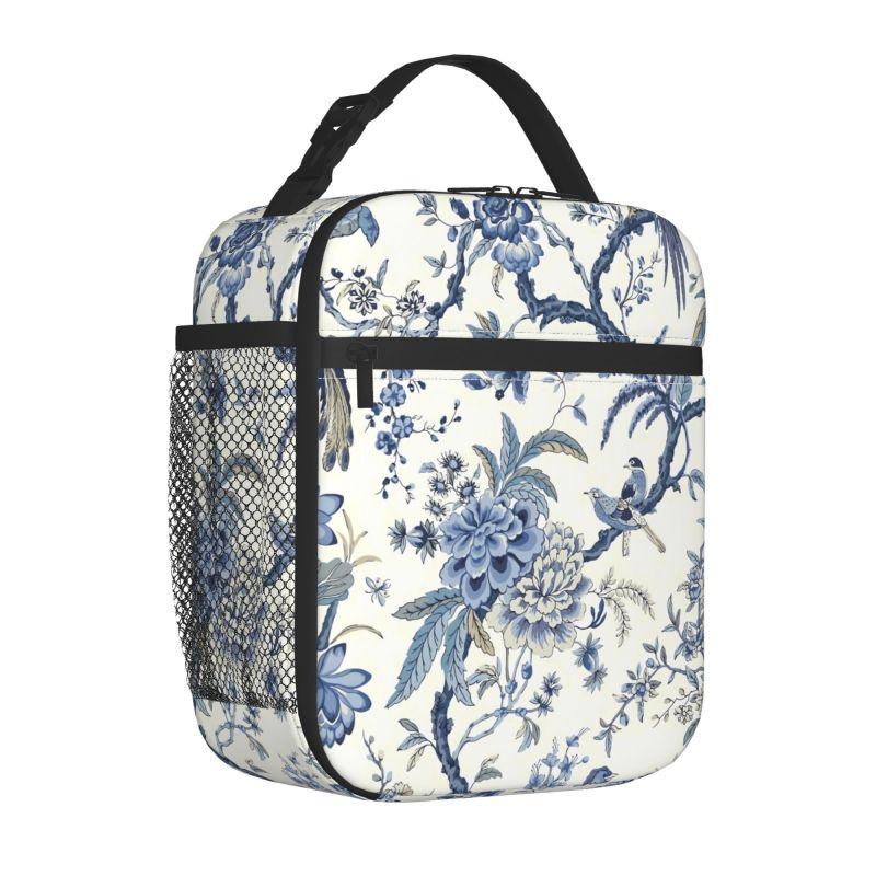 Chinoiserie Insulated Lunch Bag Blue and White Outdoor Bule Birds Flowers Portable Thermal Cooler Oxford Food Bento Tote Bag
Chinoiserie Insulated Lunch Bag Blue and White Outdoor Bule Birds Flowers Portable Thermal Cooler Oxford Food Bento Tote Bag