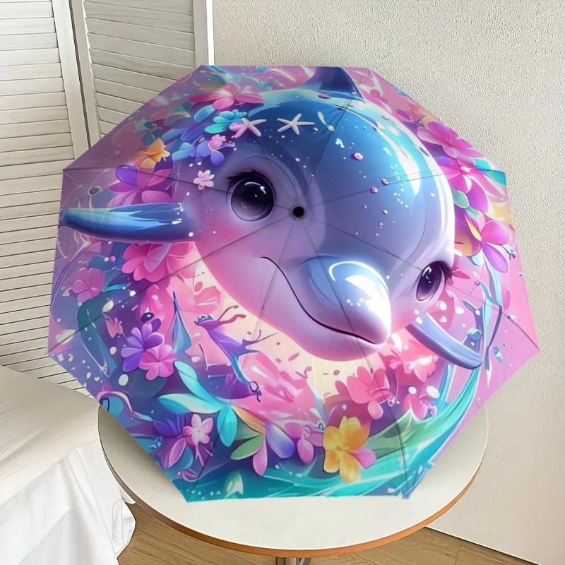 1pc Magical Dolphin Fantasy Umbrella with Plastic Handle,Suitable for All Seasons Home Travel Outdoor UmbrellaDD422
1pc Magical Dolphin Fantasy Umbrella with Plastic Handle,Suitable for All Seasons Home Travel Outdoor UmbrellaDD422