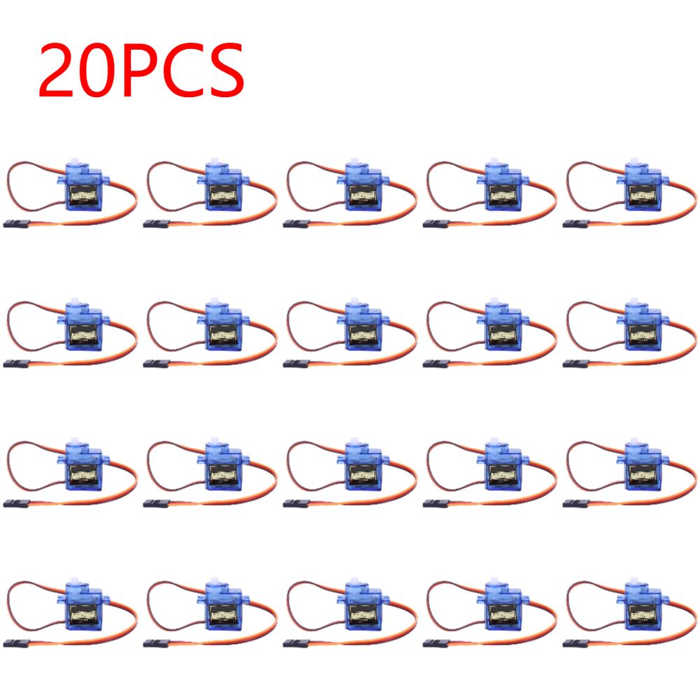 20pcs SG90 9G Micro Gear Servo Motor Fixed-Wing Servo Motor Controls 180 Degrees for RC Helicopter Fixed-Wing Robotics
20pcs SG90 9G Micro Gear Servo Motor Fixed-Wing Servo Motor Controls 180 Degrees for RC Helicopter Fixed-Wing Robotics