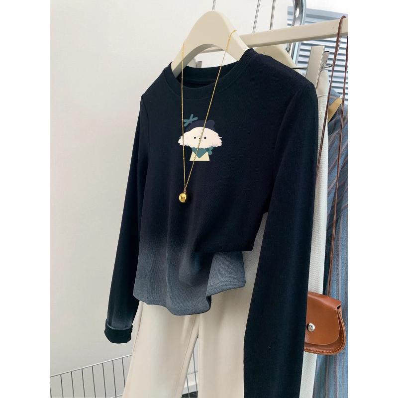 Gradient Long-sleeved T-shirt Women s Pure Cotton Right Shoulder New Spring and Autumn Short Slim Fit Bottoming Top L чёрный
Gradient Long-sleeved T-shirt Women s Pure Cotton Right Shoulder New Spring and Autumn Short Slim Fit Bottoming Top L чёрный