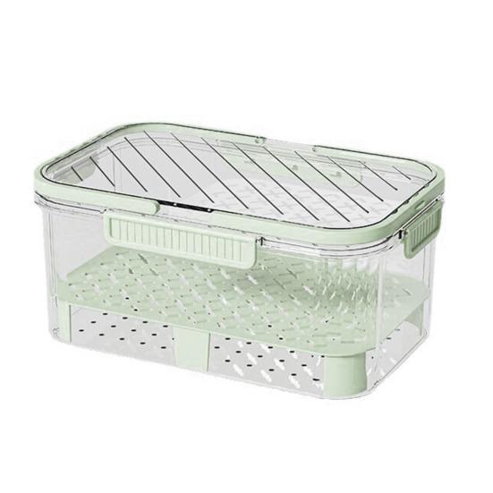 Контейнер для хранения фруктов, органайзер для холодильника со скрытой ручкой, штабелируемый дизайн, не содержащий бисфенол А, прозрачный, герметичный ящик для хранения фруктов зелёный
Контейнер для хранения фруктов, органайзер для холодильника со скрытой ручкой, штабелируемый дизайн, не содержащий бисфенол А, прозрачный, герметичный ящик для хранения фруктов зелёный