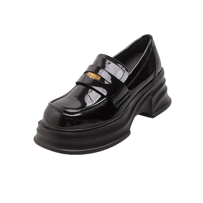 Осень новые лоферы на платформе на высоком каблуке кожа мягкая кожа золотая пряжка-монета стиль маффин увеличивающий рост одинарная обувь маленькие кожаные туфли 40
Осень новые лоферы на платформе на высоком каблуке кожа мягкая кожа золотая пряжка-монета стиль маффин увеличивающий рост одинарная обувь маленькие кожаные туфли 40