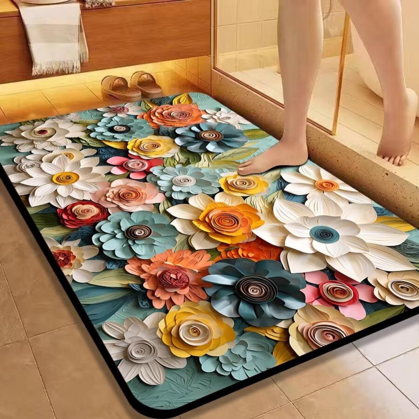 Диатомовая печать в ванной комнате утолщающий коврик для ванной нескользящие ковры в умывальник ванная боковая половик душевая кабина коврик из пены с эффектом памяти 3D коврик 400mm*600mm
Диатомовая печать в ванной комнате утолщающий коврик для ванной нескользящие ковры в умывальник ванная боковая половик душевая кабина коврик из пены с эффектом памяти 3D коврик 400mm*600mm