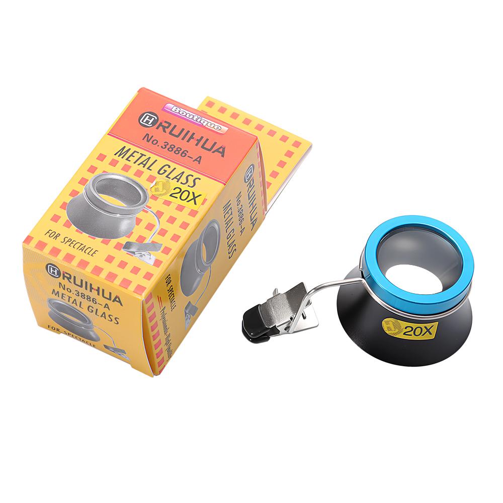 5X 10X 20X Eyeglass Magnifier Clip-On Eye Loupe Magnifying Lens Portable Eyepiece Process Operation for Watchmakers Repair Tools
5X 10X 20X Eyeglass Magnifier Clip-On Eye Loupe Magnifying Lens Portable Eyepiece Process Operation for Watchmakers Repair Tools