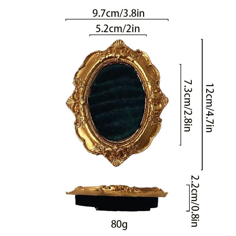 Vintage Gold Ring Display Stand Velvet Organizer Baroque Design Suede Earring Tray Ring Holder Exquisite Jewelry Display Rack A4
Vintage Gold Ring Display Stand Velvet Organizer Baroque Design Suede Earring Tray Ring Holder Exquisite Jewelry Display Rack A4