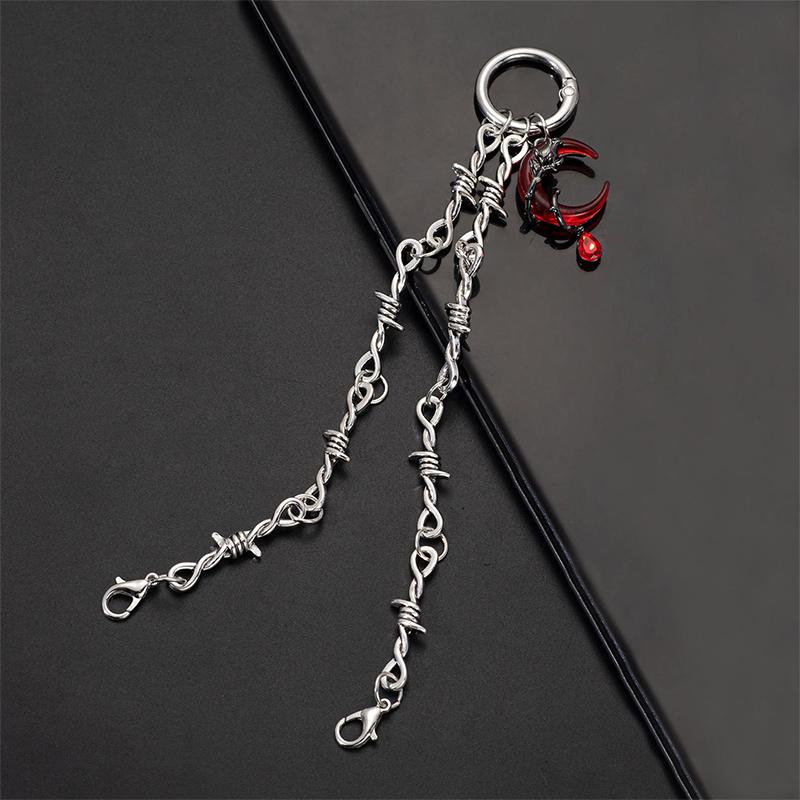 1pc Retro Gothic Punk Detachable Double Thorn Shoe Decor Chain Easy-Release Buckle Mechanism Ideal DIY Fashion Accessory OneSize
1pc Retro Gothic Punk Detachable Double Thorn Shoe Decor Chain Easy-Release Buckle Mechanism Ideal DIY Fashion Accessory OneSize
