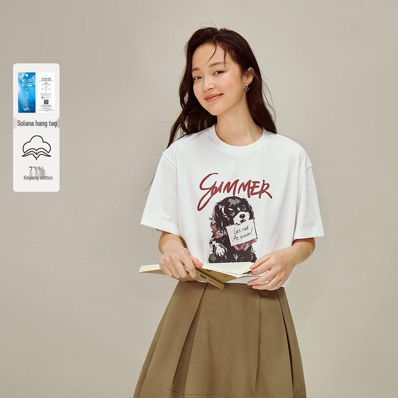 INMAN Women s American Style Pet Dog Print Short Sleeve T-Shirt M
INMAN Women s American Style Pet Dog Print Short Sleeve T-Shirt M