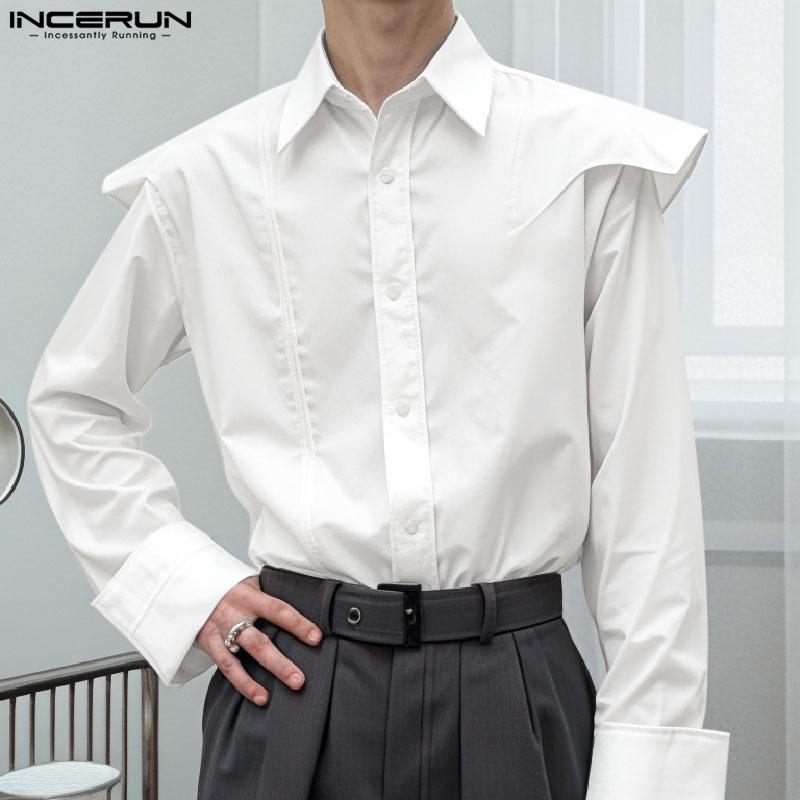 INCERUN Men Lapel Neck Ruffled Shoulder Long Sleeve Buttons Up Casual Shirts S розовый
INCERUN Men Lapel Neck Ruffled Shoulder Long Sleeve Buttons Up Casual Shirts S розовый