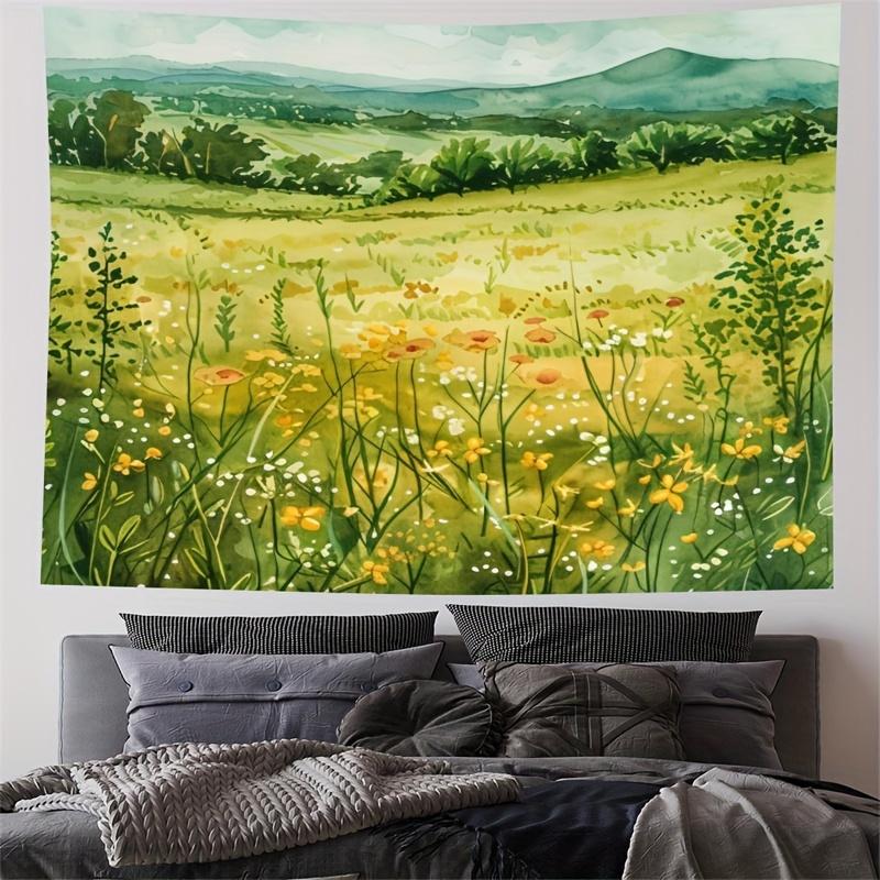 Spring Meadow Watercolor Landscape Tapestry Perfect for Cozy Unique Vibrant Serene Home Decor 74x94cm(29x37in)
Spring Meadow Watercolor Landscape Tapestry Perfect for Cozy Unique Vibrant Serene Home Decor 74x94cm(29x37in)
