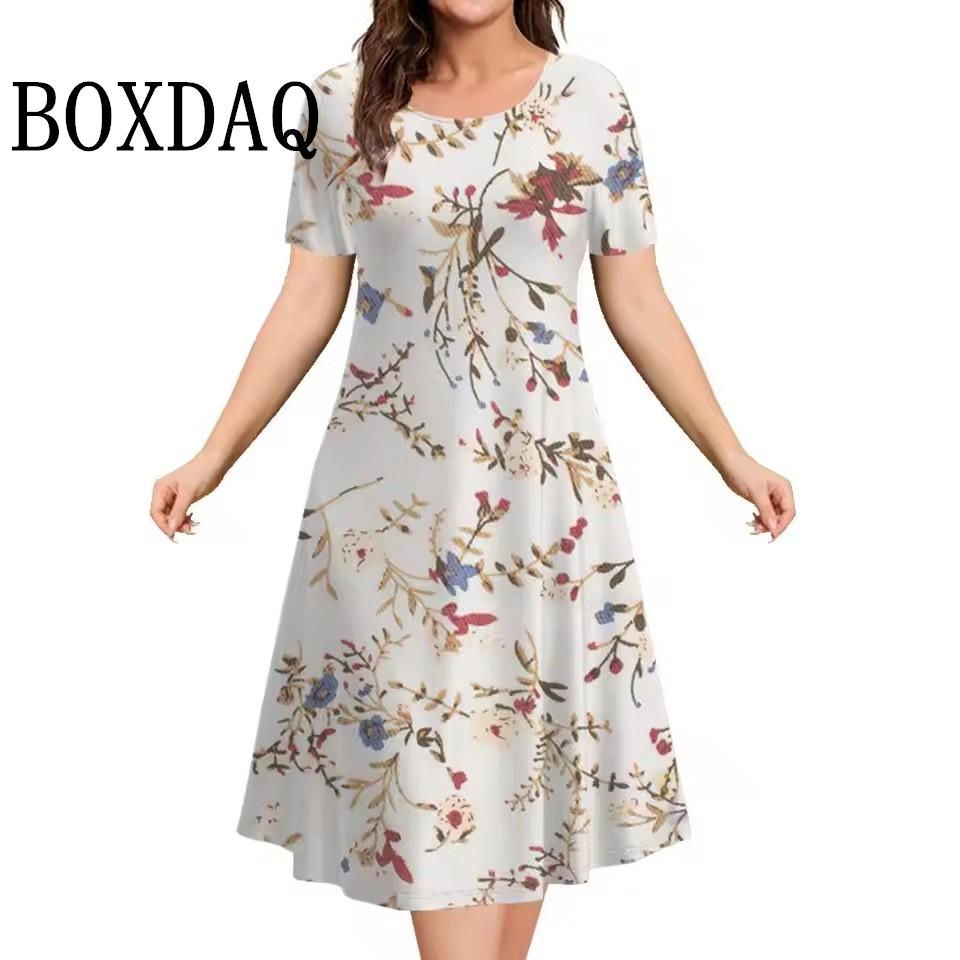 Новые платья 2025 Женские платья-сарафаны с 3D-цветочным принтом и короткими рукавами Летние повседневные платья-пуловеры Модные свободные женские платья 6XL
Новые платья 2025 Женские платья-сарафаны с 3D-цветочным принтом и короткими рукавами Летние повседневные платья-пуловеры Модные свободные женские платья 6XL