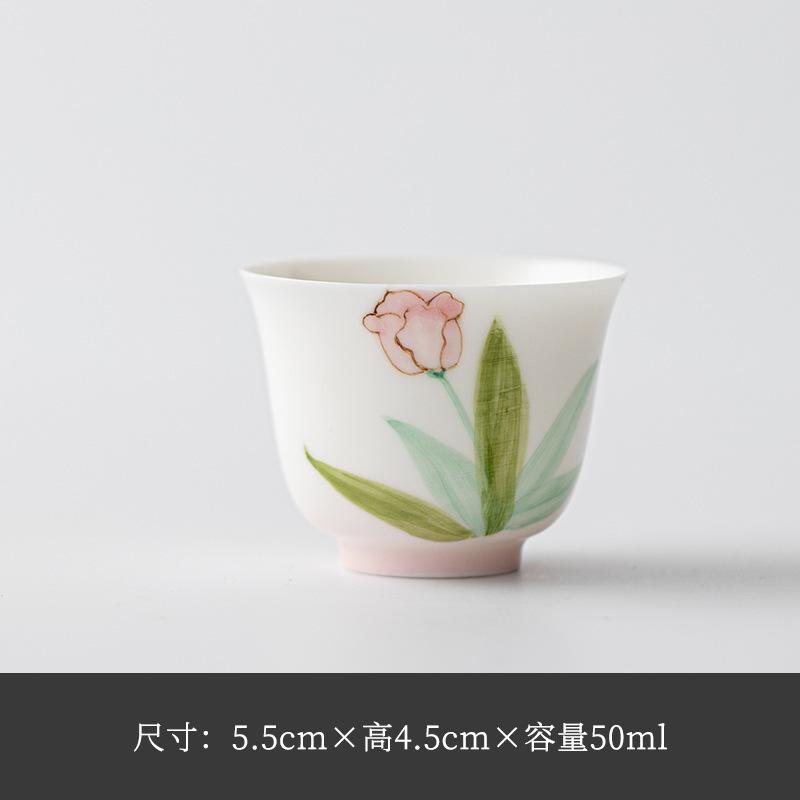 2pc/lot Hand-painted Tulip White Porcelain Teacup Vintage Tea Bowl Cute Cup Tea-tasting Personal Cup Chazhan Master Cups 50ml
2pc/lot Hand-painted Tulip White Porcelain Teacup Vintage Tea Bowl Cute Cup Tea-tasting Personal Cup Chazhan Master Cups 50ml