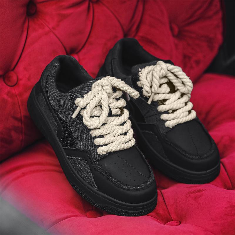 2024 new black canvas board shoes men s trendy casual sports men s shoes breathable thick baseplate shoes 30313-J 38 чёрный
2024 new black canvas board shoes men s trendy casual sports men s shoes breathable thick baseplate shoes 30313-J 38 чёрный