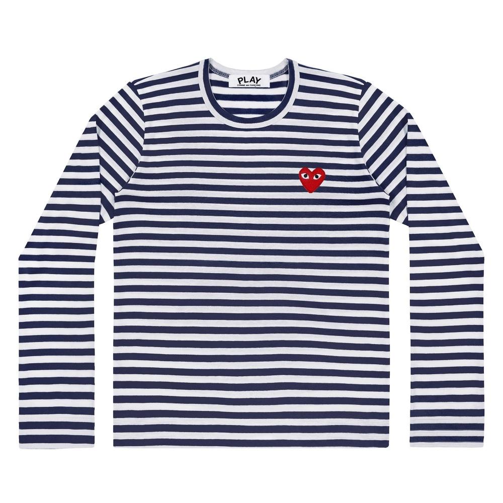PLay Comme DeS GarconS PLay Cdg Мужская полосатая рубашка LST темно-синего белого цвета Az T010 051
PLay Comme DeS GarconS PLay Cdg Мужская полосатая рубашка LST темно-синего белого цвета Az T010 051