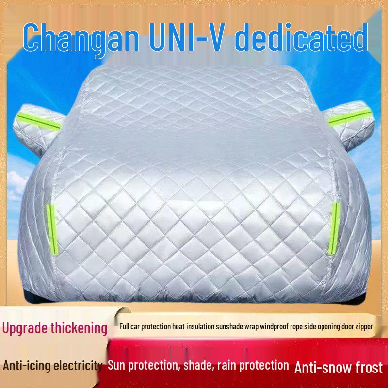 2024 Changan UNI-V Premium Quilted Car Cover: Anti-Snow, Anti-Hail, Sun Protection, Rain & Dust Resistant. Thickened Cotton Anti-Hail Sunshade All-Season
2024 Changan UNI-V Premium Quilted Car Cover: Anti-Snow, Anti-Hail, Sun Protection, Rain & Dust Resistant. Thickened Cotton Anti-Hail Sunshade All-Season