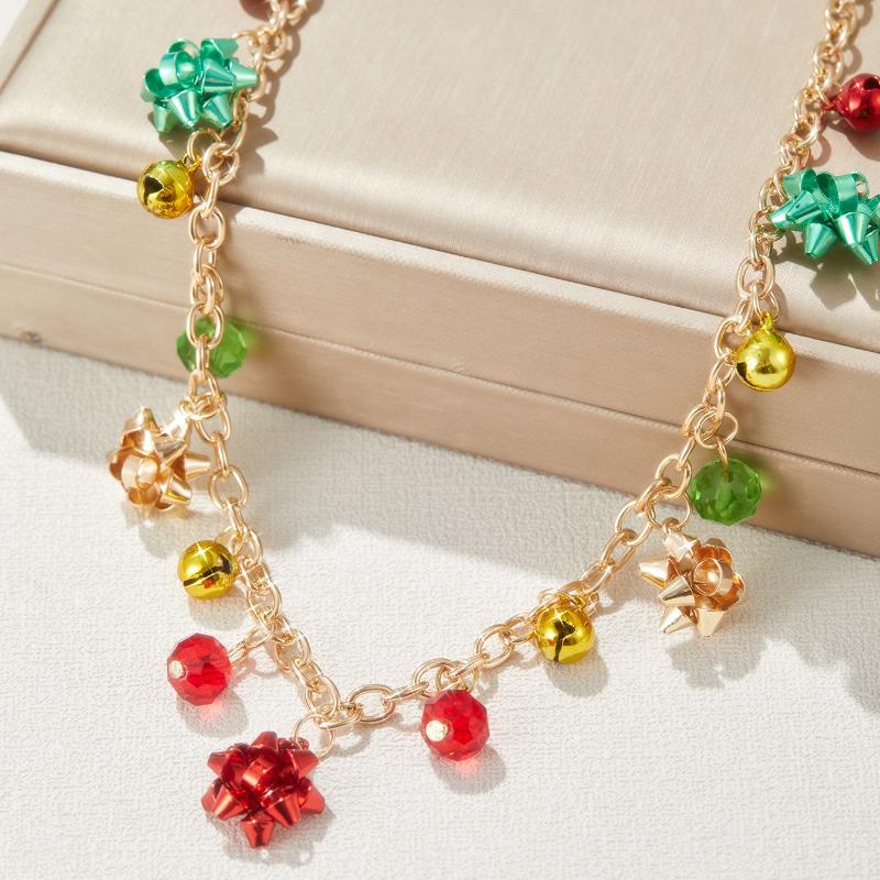 European and American Personalized Christmas Flower Bell Necklace, Women s Fashion Trend Holiday Party Accessories Gifts
European and American Personalized Christmas Flower Bell Necklace, Women s Fashion Trend Holiday Party Accessories Gifts