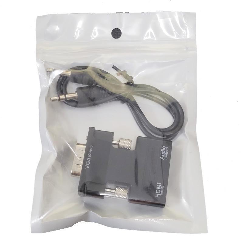 Адаптер VGA на HDMI: Конвертер HDMI (розетка) на VGA (штекер) з аудіовиходом чорний
Адаптер VGA на HDMI: Конвертер HDMI (розетка) на VGA (штекер) з аудіовиходом чорний