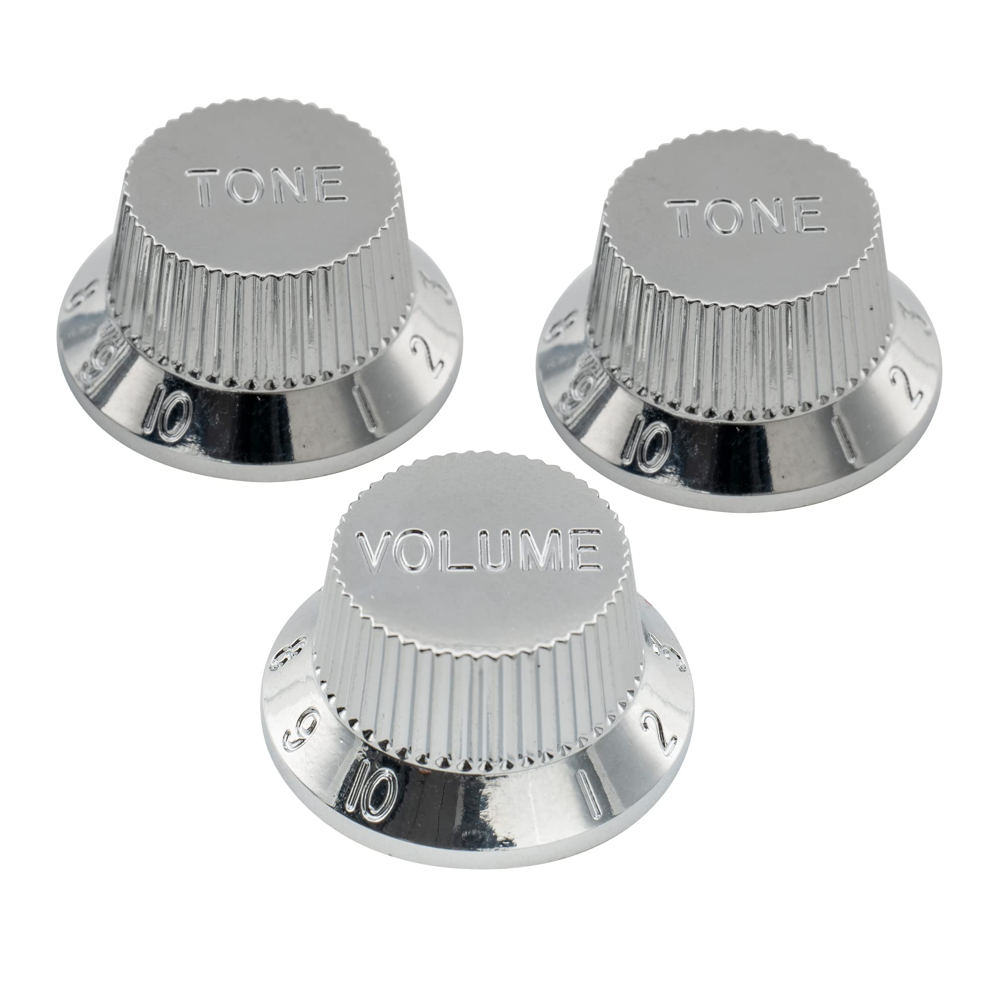 Musiclily Pro Inch Standard Stratocaster 1 2 for USA Stratocaster Chrome of Knobs, Volume, Tone, Guitars, (Set 3)
Musiclily Pro Inch Standard Stratocaster 1 2 for USA Stratocaster Chrome of Knobs, Volume, Tone, Guitars, (Set 3)