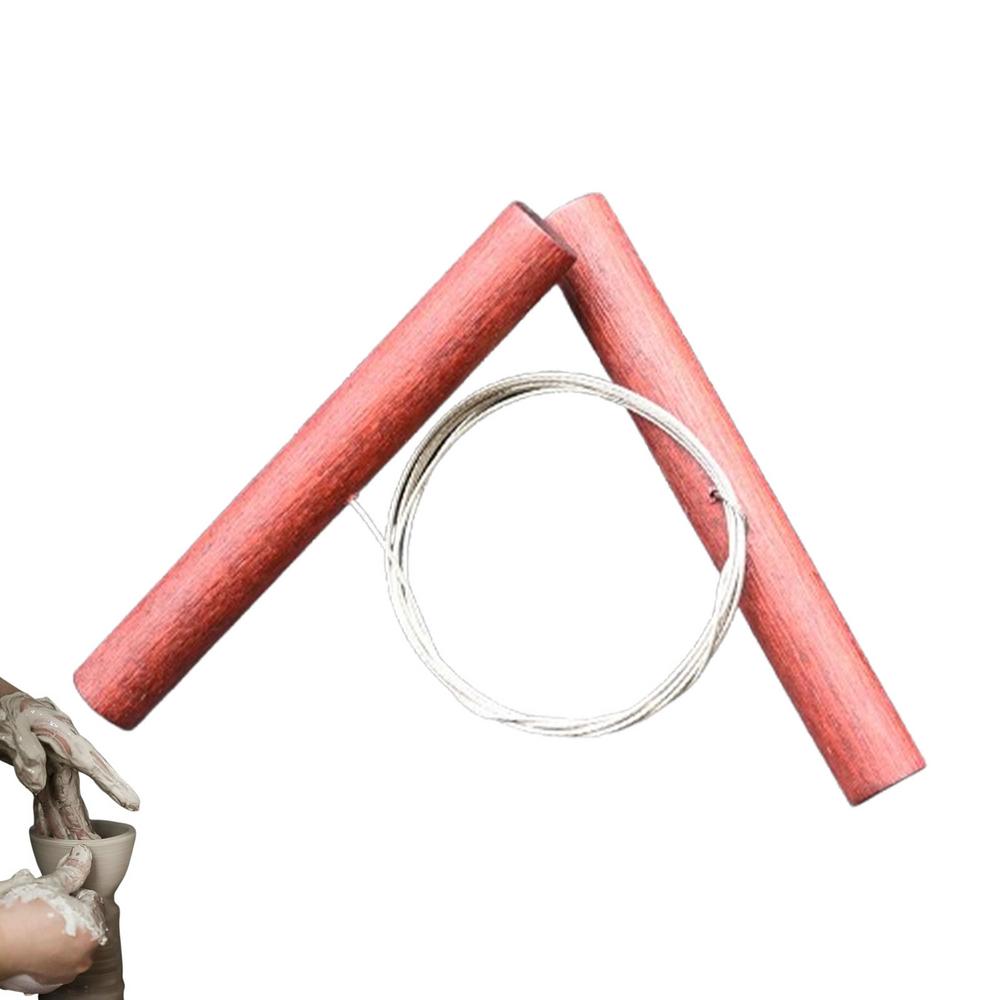 Wire Clay Cutter Wooden Handle Stainless Steel Clay Cutter Wood Clay Cutting Tools Pottery Wheel Tools Ceramic & Pottery
Wire Clay Cutter Wooden Handle Stainless Steel Clay Cutter Wood Clay Cutting Tools Pottery Wheel Tools Ceramic & Pottery