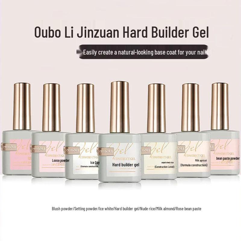 Oubo Li Jinzuan Gel Base & Top Coat: Durable Matte, Non-stick, Reinforcing Armor.
Oubo Li Jinzuan Gel Base & Top Coat: Durable Matte, Non-stick, Reinforcing Armor.