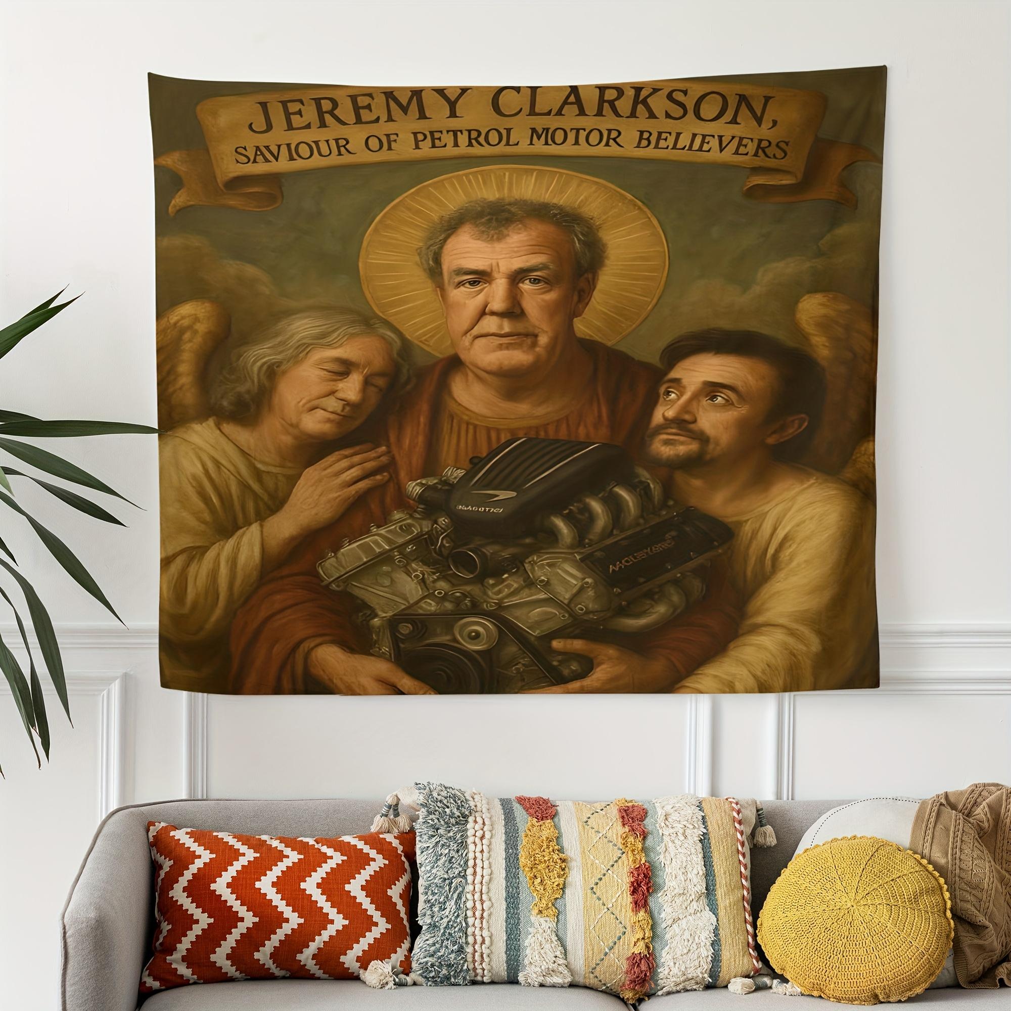 VIKAMA Jeremy Clarkson spoof tapestry car culture retro oil painting background cloth room decoration home decoration 74x94cm(29x37in)
VIKAMA Jeremy Clarkson spoof tapestry car culture retro oil painting background cloth room decoration home decoration 74x94cm(29x37in)