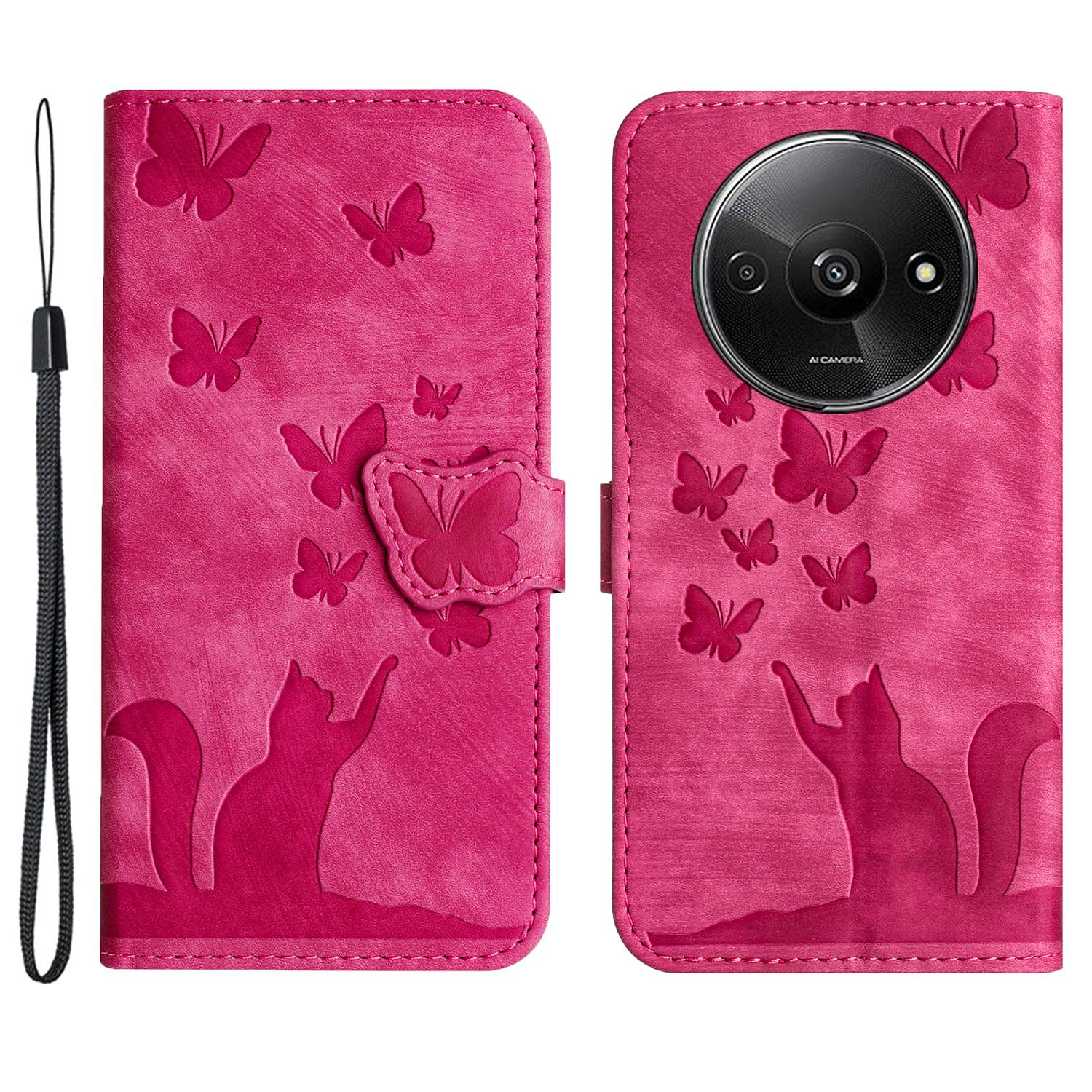 For Xiaomi Redmi A3/Poco C61 4G Case PU Leather Phone Cover Butterfly Cat Pattern Rose
For Xiaomi Redmi A3/Poco C61 4G Case PU Leather Phone Cover Butterfly Cat Pattern Rose