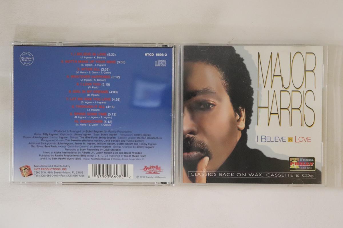 CD MAJOR HARRIS - I Believe In Love HTCD66982 Hot Productions 1995 US Soul/Funk Used
CD MAJOR HARRIS - I Believe In Love HTCD66982 Hot Productions 1995 US Soul/Funk Used
