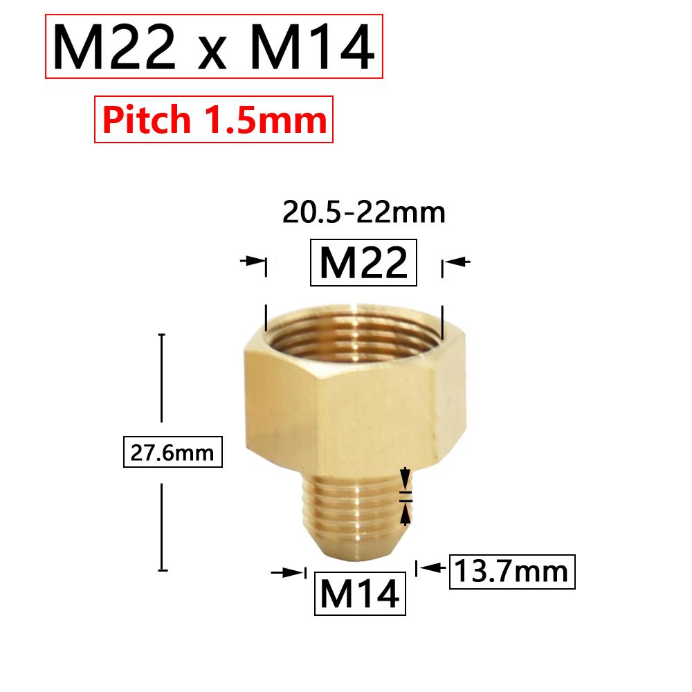 1/2 3/8 M14 M18 M22 Brass Thread Coupler Reducing Connector Copper Fittings For Cleaning Machine Kitchen Bathroom
1/2 3/8 M14 M18 M22 Brass Thread Coupler Reducing Connector Copper Fittings For Cleaning Machine Kitchen Bathroom
