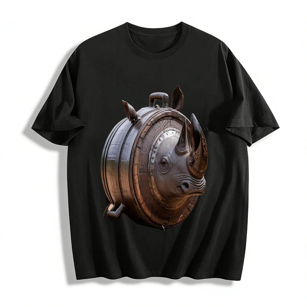 Vintage Rhino Barrel Graphic Casual Tee For Men Women Pure cotton T-shirt XXS
Vintage Rhino Barrel Graphic Casual Tee For Men Women Pure cotton T-shirt XXS