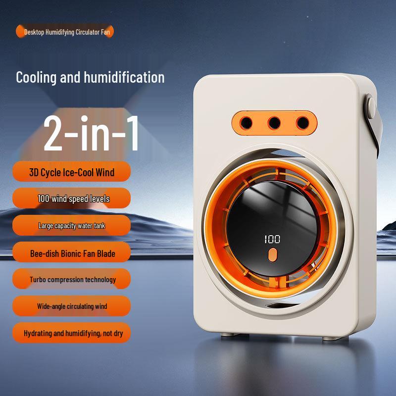 USB Rechargeable Desktop Humidifying Spray Fan with Wall-Mount Option for Home and Office Use 16x8.5x22.5 cm
USB Rechargeable Desktop Humidifying Spray Fan with Wall-Mount Option for Home and Office Use 16x8.5x22.5 cm