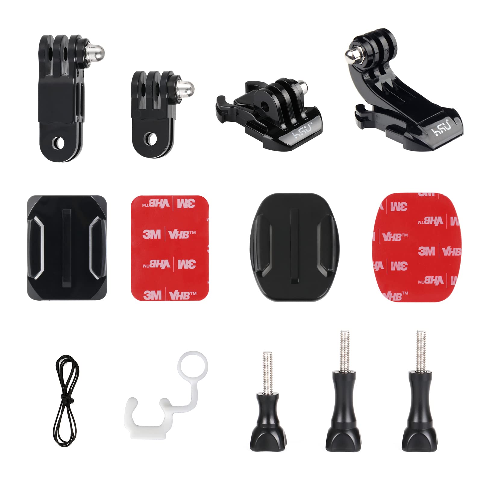 HSU Helmet Mount Accessory Set (11in1-1) Action Camera Mount Kit for GoPro Hero13/12/11/10/9/8/7/6/5 and other action cameras
HSU Helmet Mount Accessory Set (11in1-1) Action Camera Mount Kit for GoPro Hero13/12/11/10/9/8/7/6/5 and other action cameras