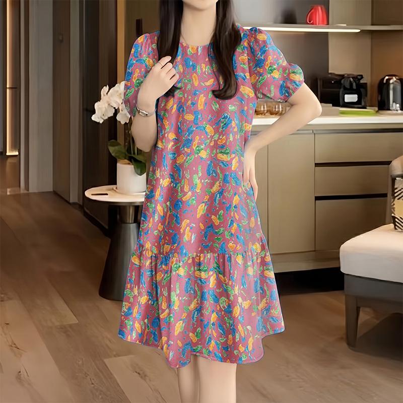 ZANZEA Women Casual Round Neck Loose Short Sleeve Print Dress L рожевий
ZANZEA Women Casual Round Neck Loose Short Sleeve Print Dress L рожевий