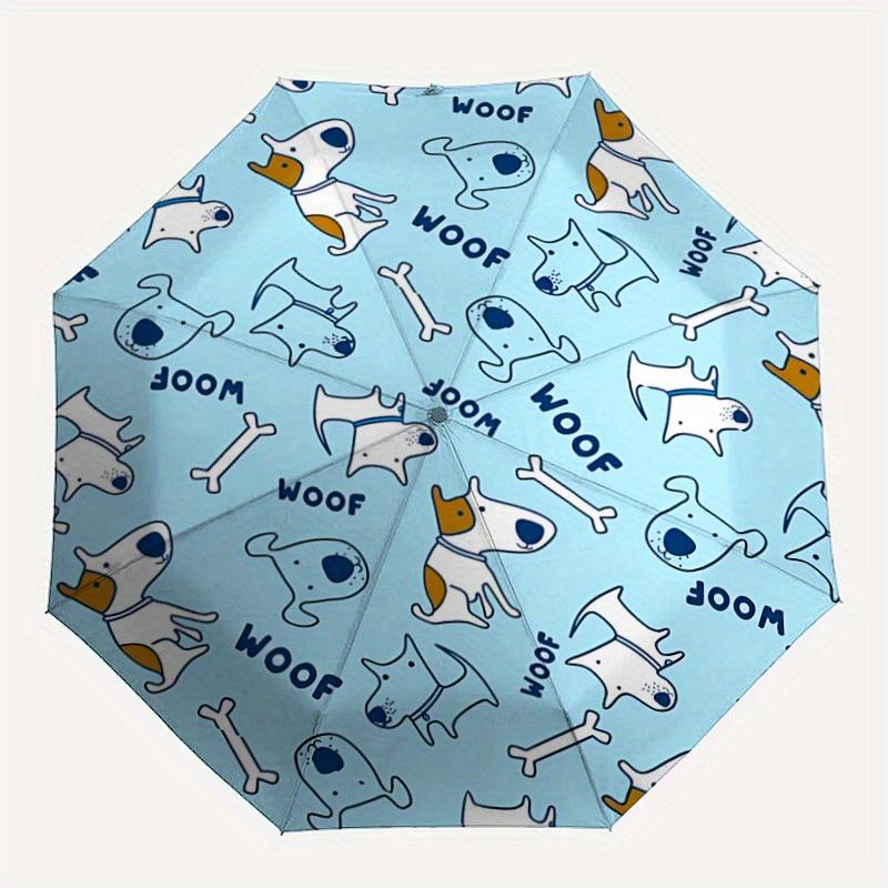 1pc Dogs Bones Automatic Open/Close Umbrella with One-Touch Button, Compact Folding Canopy, Sturdy 8-Rib Windproof Design -019
1pc Dogs Bones Automatic Open/Close Umbrella with One-Touch Button, Compact Folding Canopy, Sturdy 8-Rib Windproof Design -019