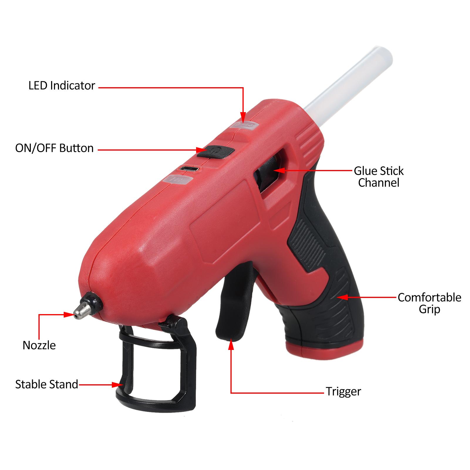 Geevorks 4.2V Cordless Hot Glue Machine Type-C Re able Wireless Hot Melt Glue Machine with 15 Glue Sticks and Cable Battery Operated
Geevorks 4.2V Cordless Hot Glue Machine Type-C Re able Wireless Hot Melt Glue Machine with 15 Glue Sticks and Cable Battery Operated