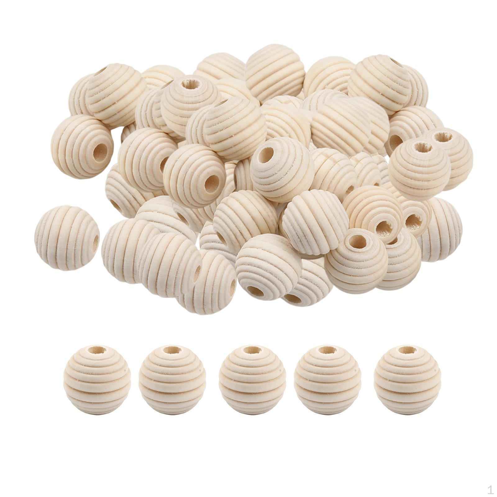 100Pcs Threaded Wooden Beads Wood Beehive Honeycomb 20 mm Spacer Large Hole Round for Jewelry
100Pcs Threaded Wooden Beads Wood Beehive Honeycomb 20 mm Spacer Large Hole Round for Jewelry