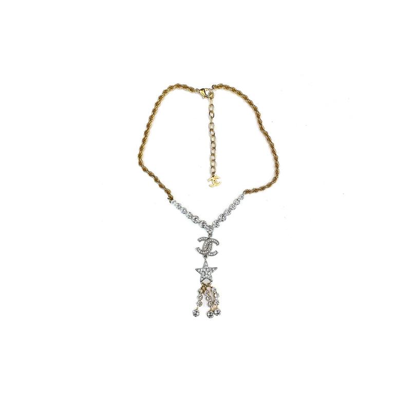 CHANEL Double C Star Double C Metal Rhinestone Necklace Women s золотий
CHANEL Double C Star Double C Metal Rhinestone Necklace Women s золотий