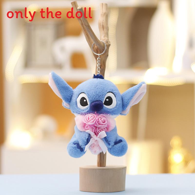 Stitch Cartoon Plush Keychain With Embracing Flower Design For Bag Decor And Collectors DeepBlue
Stitch Cartoon Plush Keychain With Embracing Flower Design For Bag Decor And Collectors DeepBlue