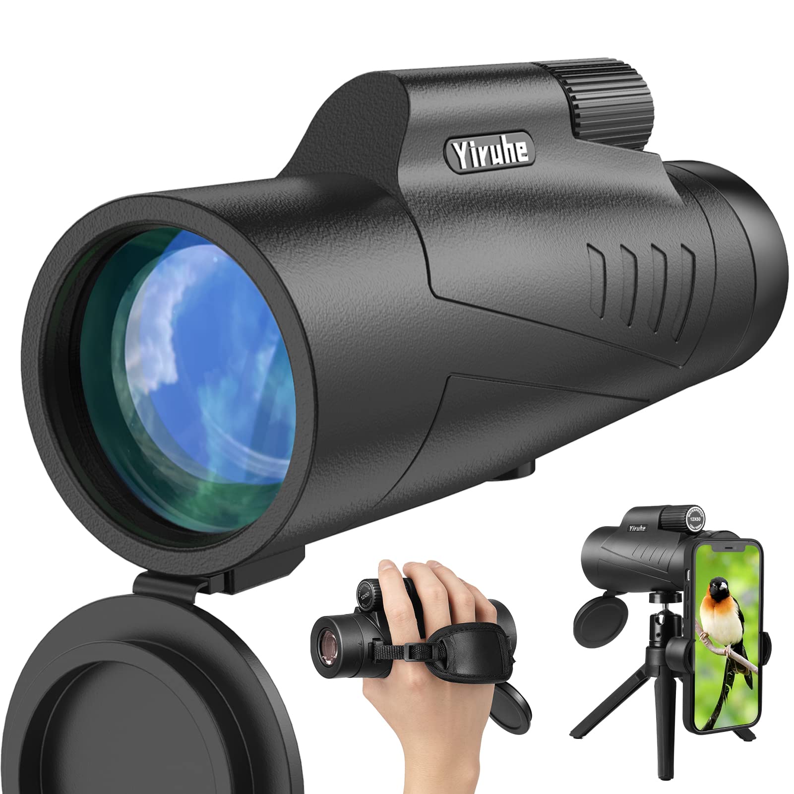 Monocular Telescope, 12x50 High Magnification, Wide Angle, Smartphone Compatible, Waterproof, Anti-Sickness, Shockproof, Compact and Lightweight,
Monocular Telescope, 12x50 High Magnification, Wide Angle, Smartphone Compatible, Waterproof, Anti-Sickness, Shockproof, Compact and Lightweight,