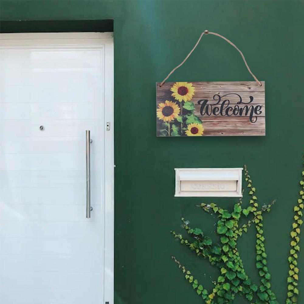 Pastoral Style Welcome Door Sign Hanging Wooden Decoration Sign Sunflower Welcome Sign Restaurant S
Pastoral Style Welcome Door Sign Hanging Wooden Decoration Sign Sunflower Welcome Sign Restaurant S