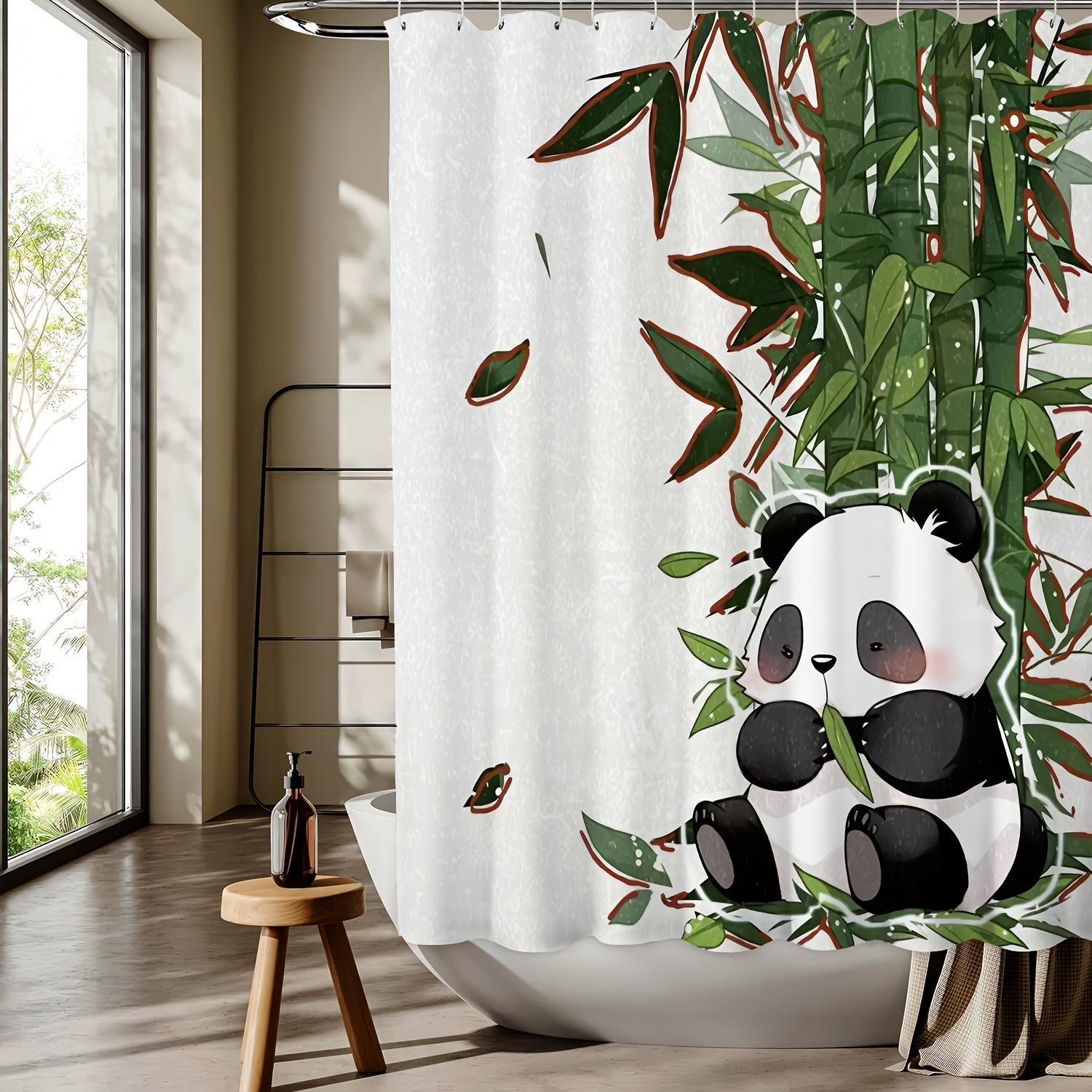 Bamboo Panda Cartoon Pattern Digital Print Shower Curtain - Machine Washable,Reversible Polyester,All-Season Bathroom/Home Decor W60H190(CM)-1 Pcs
Bamboo Panda Cartoon Pattern Digital Print Shower Curtain - Machine Washable,Reversible Polyester,All-Season Bathroom/Home Decor W60H190(CM)-1 Pcs