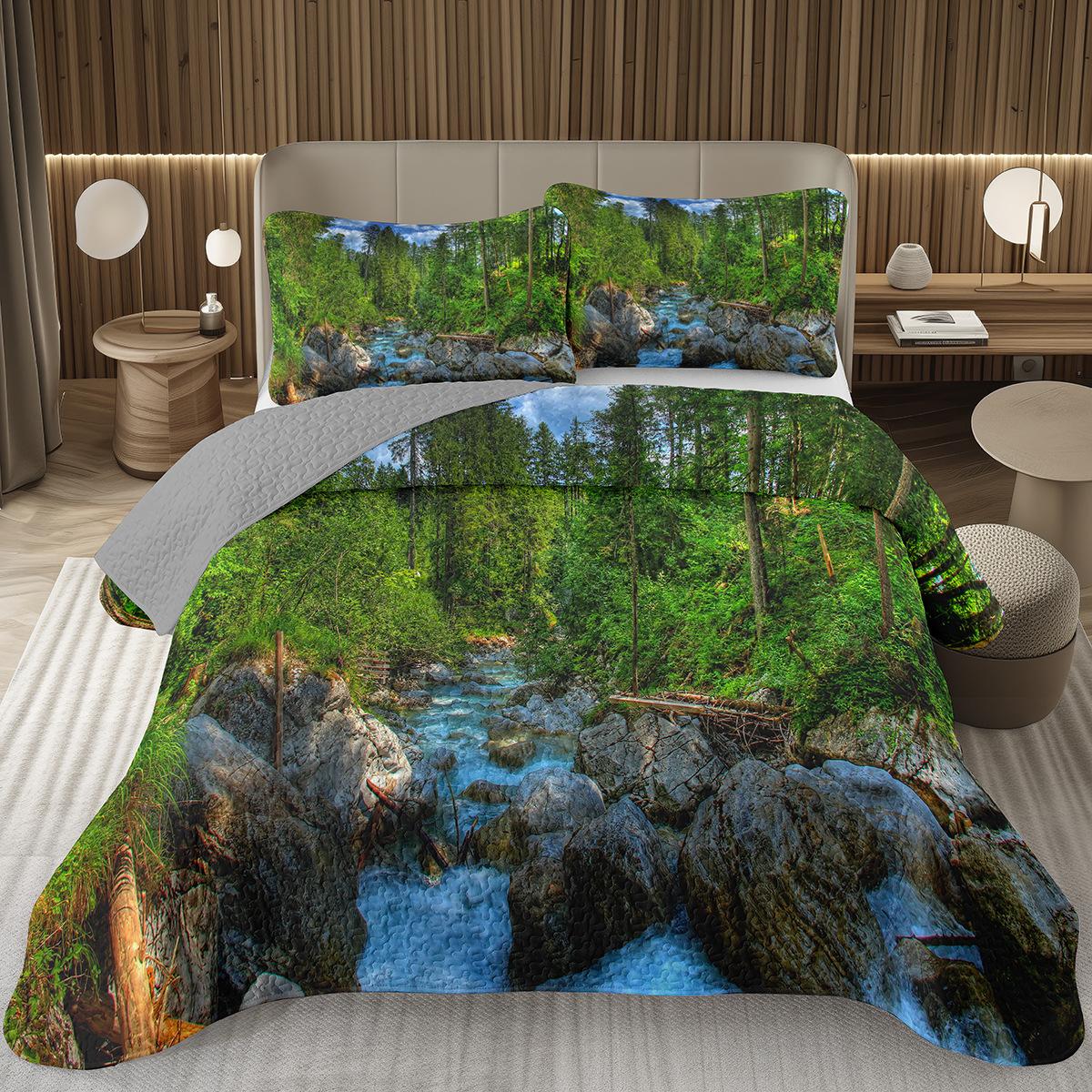 Forest Bedspread Queen/Twin, Nature Scenery Quilt Set, Soft Lightweight Botanical Tree Coverlet, Rustic Farmhouse Bedding Set EU King 240x220cm
Forest Bedspread Queen/Twin, Nature Scenery Quilt Set, Soft Lightweight Botanical Tree Coverlet, Rustic Farmhouse Bedding Set EU King 240x220cm