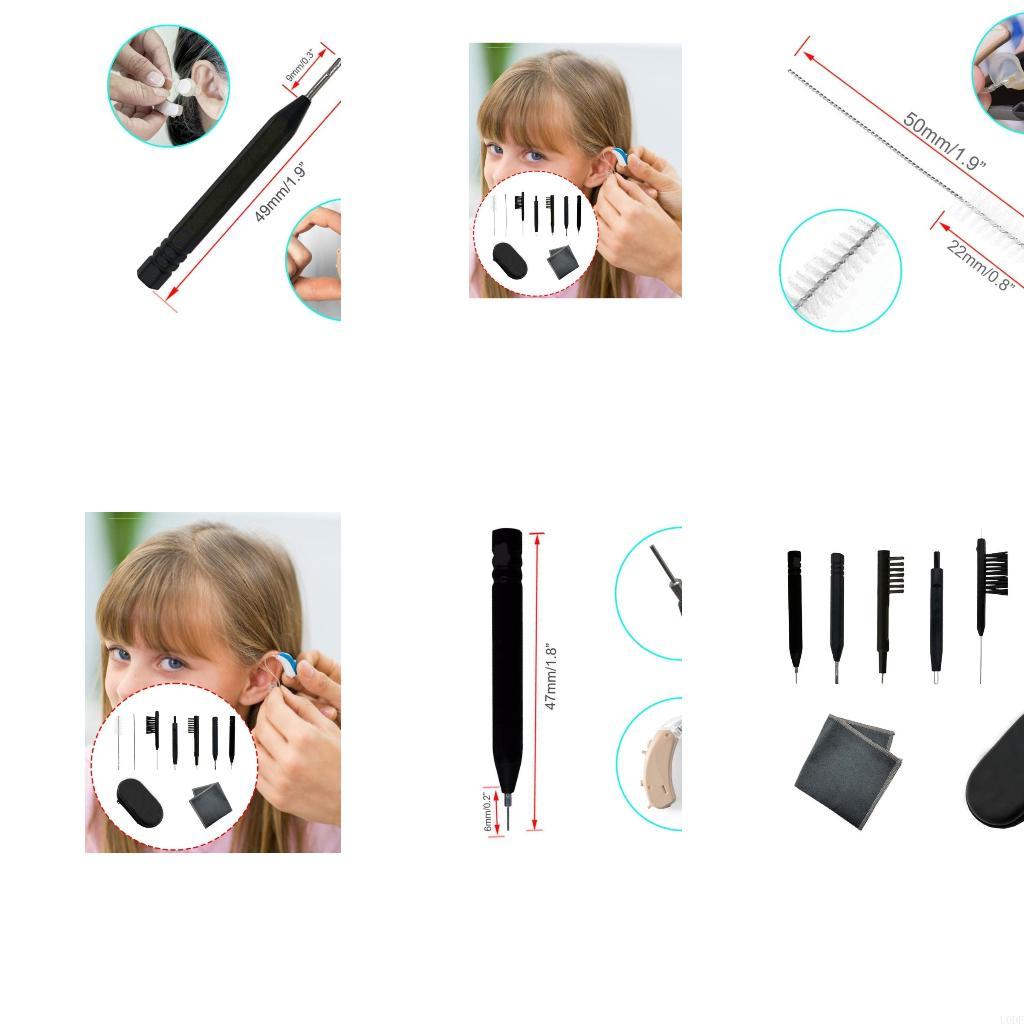 Multifunctional 9 in 1 Hearing Aids Ear Mold Cleaning Tool for Earplugs and Headphones Dust Removal with Carrying Case CN
Multifunctional 9 in 1 Hearing Aids Ear Mold Cleaning Tool for Earplugs and Headphones Dust Removal with Carrying Case CN