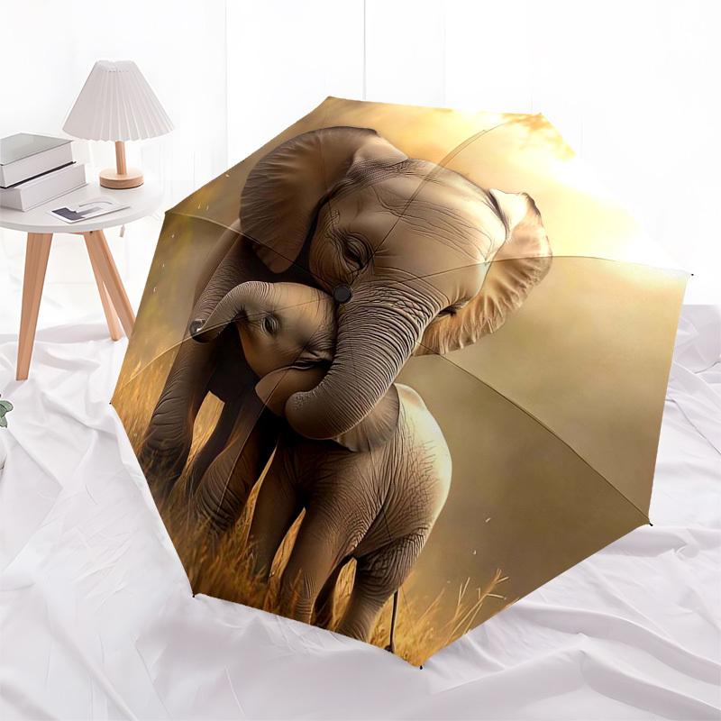 1pc Elephant family in golden light Umbrella with Plastic Handle,Compact & Stylish,Suitable for All Seasons ptys26008
1pc Elephant family in golden light Umbrella with Plastic Handle,Compact & Stylish,Suitable for All Seasons ptys26008
