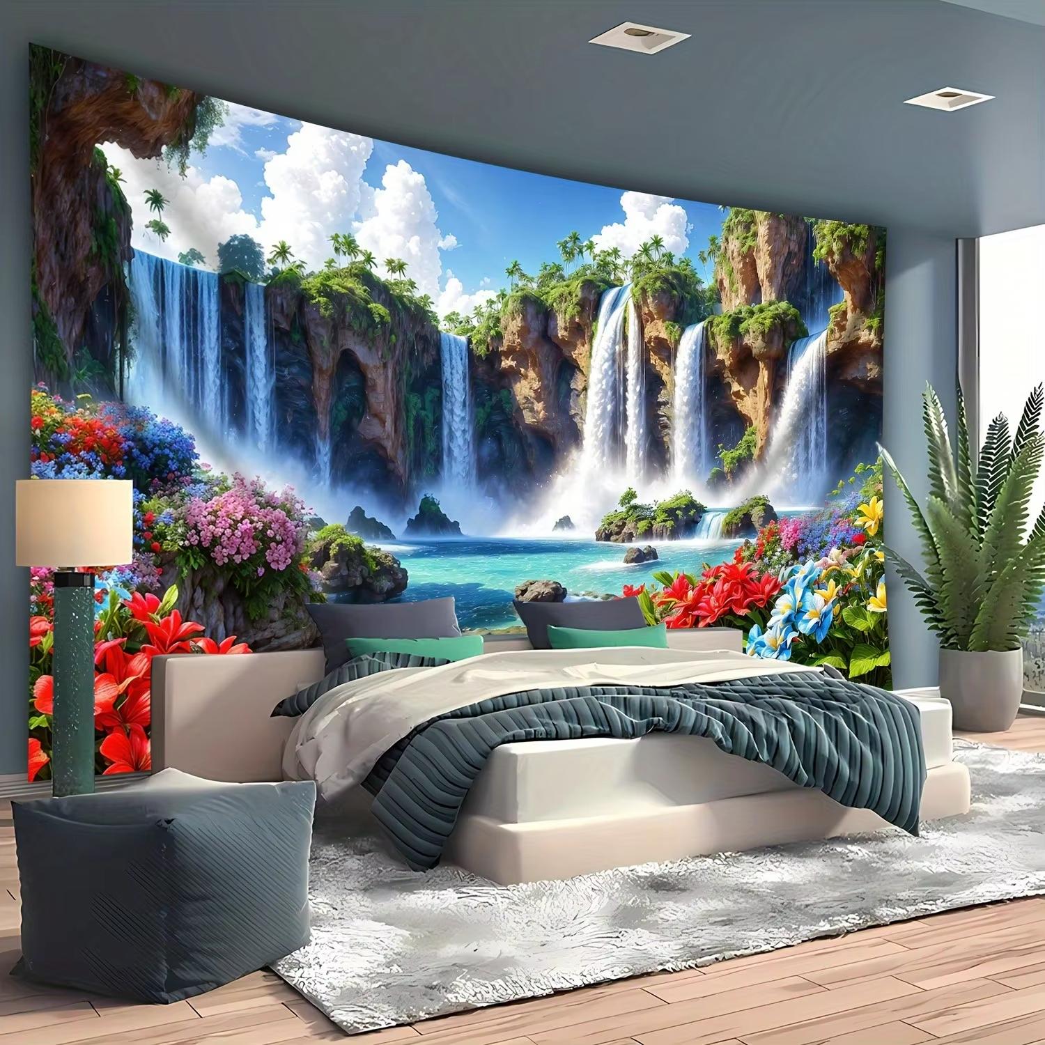 Tropical Waterfall Tapestry Lush Landscape Wall Art Nature Paradise Room Decor Tropical Oasis Bedroom Decoration 74x94cm(29x37in)
Tropical Waterfall Tapestry Lush Landscape Wall Art Nature Paradise Room Decor Tropical Oasis Bedroom Decoration 74x94cm(29x37in)