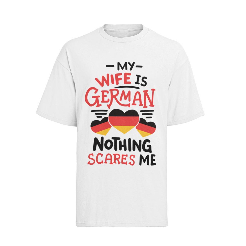 My wife is German saying Germany Deutschland afd men s T-shirt cotton S-XXXL 2XL
My wife is German saying Germany Deutschland afd men s T-shirt cotton S-XXXL 2XL