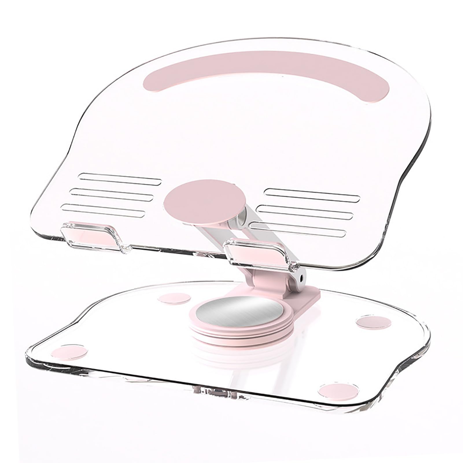 Tablet Stand Rotating Adjustable Desk Tablet Portable Foldable Tablet Transparent Acrylic Holder, 360° Stand, Height-Adjustable Holder, (Pink)
Tablet Stand Rotating Adjustable Desk Tablet Portable Foldable Tablet Transparent Acrylic Holder, 360° Stand, Height-Adjustable Holder, (Pink)